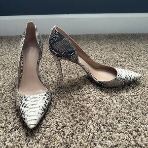 BCBGeneration Lenny Snakeskin Heels